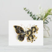 Gold Flower Butterfly with Black Orchid 案内状 (スタンド正面)