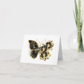 Gold Flower Butterfly with Black Orchid 案内状 (正面)