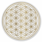 Gold Flower of Life シール (正面)