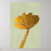Gold Flower on Canvas ポスター (正面)