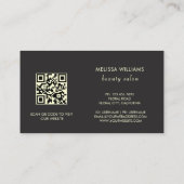 Gold Flowers Black  名刺 (裏面)