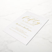 Gold Foil 50 and Fabulous 箔招待状 (回転した状態)