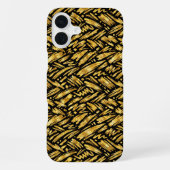 Gold Foil Abstract Pattern iPhoneケース (裏面)