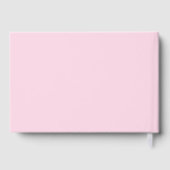 Gold Foil Blush Pink Bow Baby Girl Shower ゲストブック (裏面)
