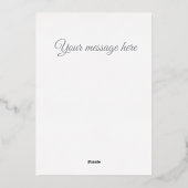 Gold Foil Botanical Love and Hope Holiday Card 箔シーズンカード (裏面)