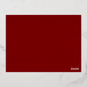 Gold Foil Deer Christmas Card 箔シーズンポストカード (裏面)