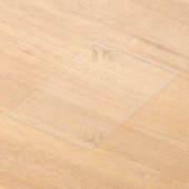 Gold Foil Elegant Botanical Minimalist Wedding アクリル招待状 (レイダウン)