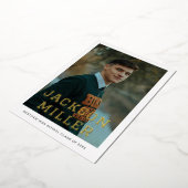 Gold Foil Graduation Announcement 箔招待状 (回転した状態)