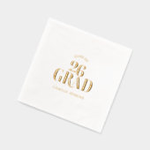 Gold Foil Graduation Napkins Class of 2026 箔ナプキン (左)