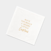 Gold Foil “Have Yourself a Merry Little Cocktail 箔ナプキン (左)