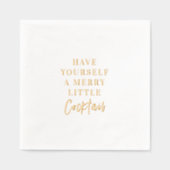 Gold Foil “Have Yourself a Merry Little Cocktail 箔ナプキン (正面)