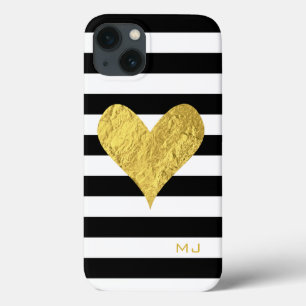 Gold Foil Heart iPhone 13ケース