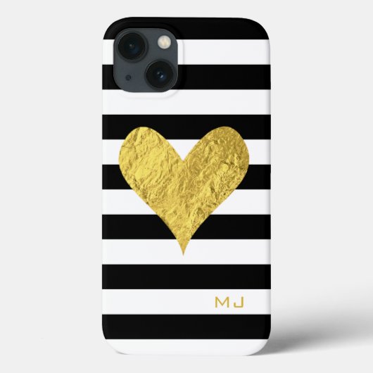 Gold Foil Heart Case-Mate iPhoneケース (裏面)