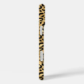 Gold Foil Leopard Print Monogrammed Case-Mate iPhoneケース (裏面 / 右)
