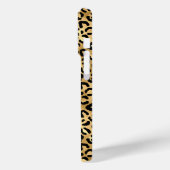 Gold Foil Leopard Print Monogrammed Case-Mate iPhoneケース (裏面 / 左)