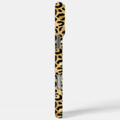 Gold Foil Leopard Print Monogrammed Case-Mate iPhoneケース (裏面 / 右)