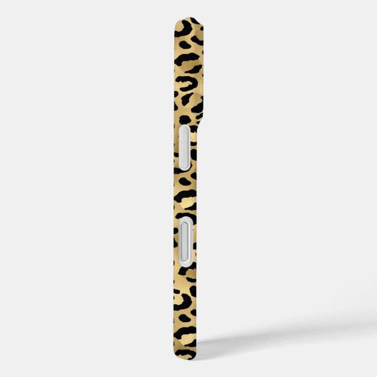 Gold Foil Leopard Print Monogrammed Case-Mate iPhoneケース (裏面 / 右)