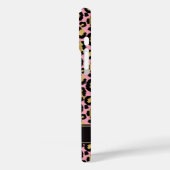 Gold Foil On Pink Leopard Print Monogrammed Case-Mate iPhoneケース (裏面 / 左)