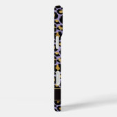 Gold Foil On Purple Leopard Print Monogrammed Case-Mate iPhoneケース (裏面 / 右)