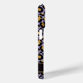 Gold Foil On Purple Leopard Print Monogrammed Case-Mate iPhoneケース (裏面 / 右)