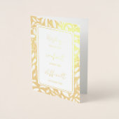 Gold Foil Personalized Sympathy card. 箔カード (正面)