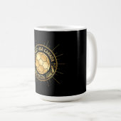 Gold Football Emblem 2026 | Mexico USA Canada コーヒーマグカップ (正面右)