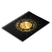 Gold Football Emblem 2026 | Mexico USA Canada ノートブック (左側)