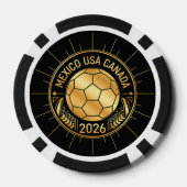 Gold Football Emblem 2026 | Mexico USA Canada ポーカーチップ (裏面)