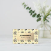Gold Frame | Gold Tile Pattern 名刺 (スタンド正面)