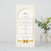 Gold Geometric Arch Art Deco Inspired Wedding メニュー (スタンド正面)