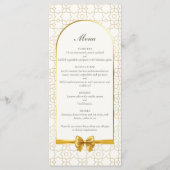 Gold Geometric Arch Art Deco Inspired Wedding メニュー (正面)