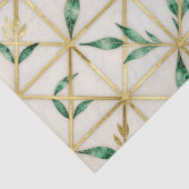 Gold Geometric Emerald Leaf Luxury Pattern 薄葉紙 (詳細)