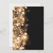  Gold Glam Save The Date 50th Birthday Party 招待状 (裏面)