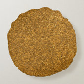 Gold Glitter ラウンドクッション (裏面)