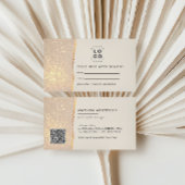 Gold Glitter Appointment Reminder & Business 名刺