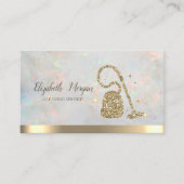 Gold Glitter Broom Vacuum cleaner Opal 名刺 (正面)