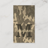 Gold Glitter Camouflage Personalized Truck Decor  名刺 (正面)