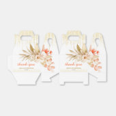 Gold Glitter Chain Yellow Orange Flower Birthday フェイバーボックス (折り畳みなし)