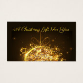 Gold glitter Christmas bulb (正面)