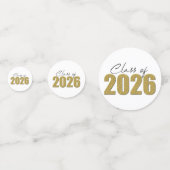 Gold Glitter Class of 2026 コンフェッティ (正面)