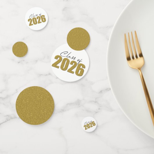 Gold Glitter Class of 2026 コンフェッティ (グループ)