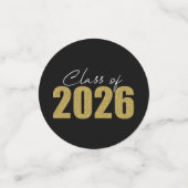 Gold Glitter Class of 2026 コンフェッティ (スモール正面)