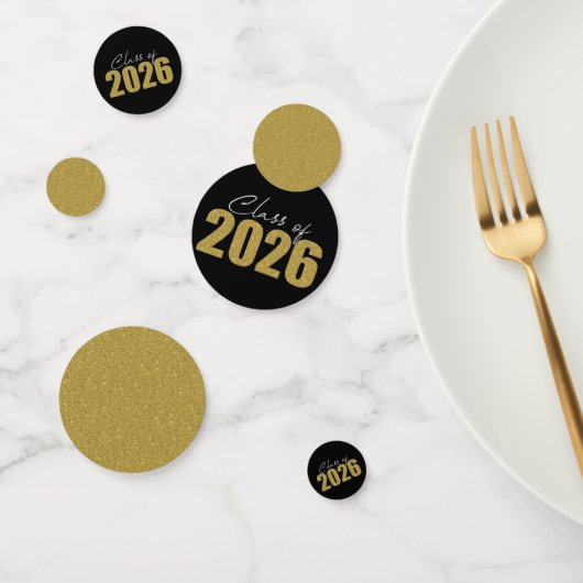 Gold Glitter Class of 2026 コンフェッティ (グループ)