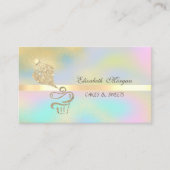 Gold Glitter Cupcake Piping Bag Colorful 名刺 (正面)