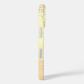 Gold Glitter & Monogram, Black Script Name Case-Mate iPhoneケース (裏面 / 右)