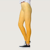 Gold Glitter Ombré Pattern – Luxury Metallic  レギンス (左)