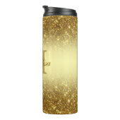 gold glitter personalized タンブラー (回転右)