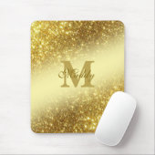 gold glitter personalized マウスパッド (マウス)