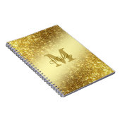 gold glitter personalized iPhone / iPad case ノートブック (右側)