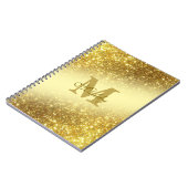 gold glitter personalized iPhone / iPad case ノートブック (左側)